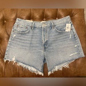 NWT Agolde Jean distressed denim shorts never worn